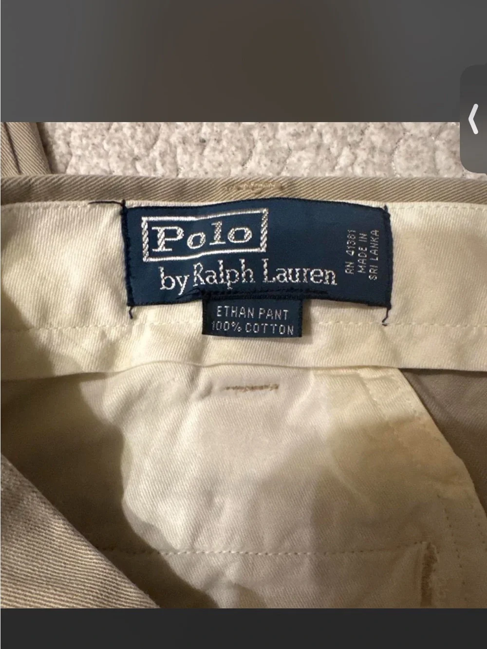 Polo Ralph Lauren Classic Khaki Pleated Men’s Pants